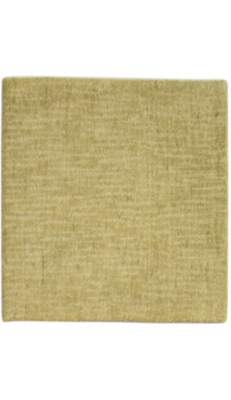 Modern Handloom Wool Green 2' x 2' Rug