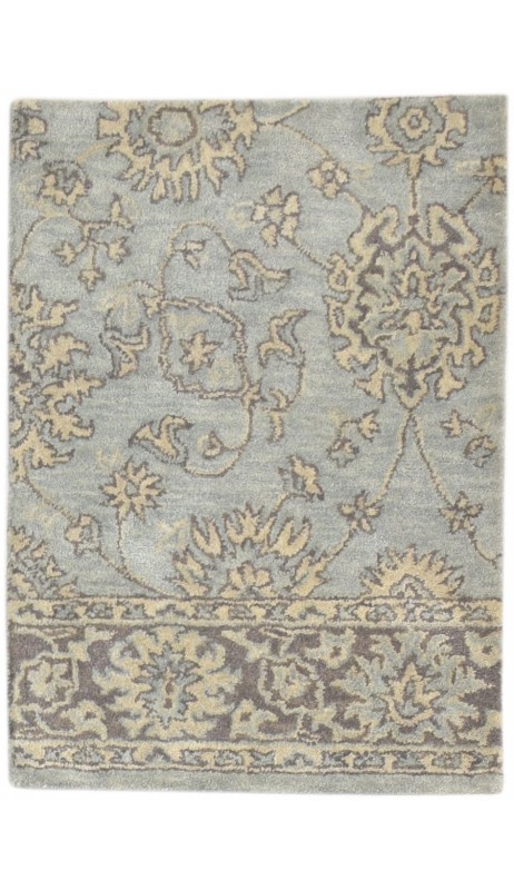 Traditional-Persian/Oriental Hand Tufted Wool Grey 2' x 3' Rug