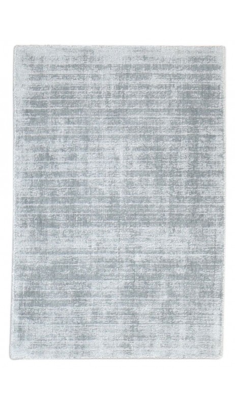 Modern Handloom Wool / Silk (Silkette) Dark Grey 2' x 3' Rug