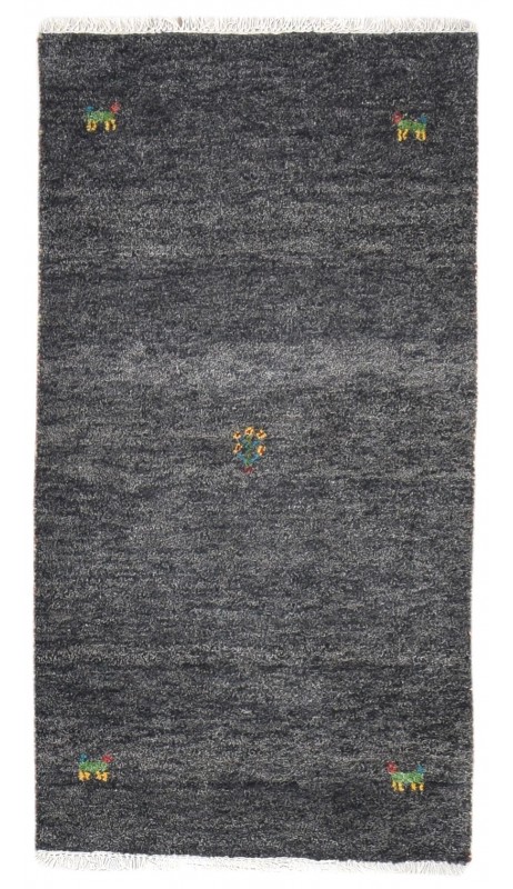 Traditional-Persian/Oriental Hand Knotted Wool Charcoal 2'6 x 5' Rug