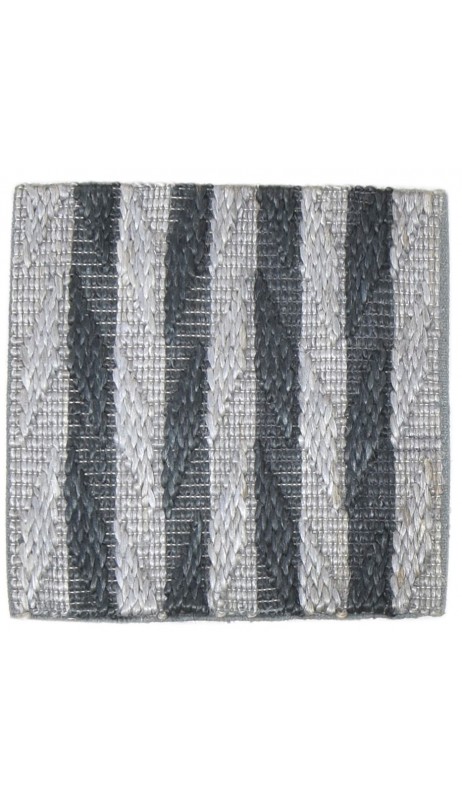 Modern Hand Knotted Jute Grey 2' x 2' Rug