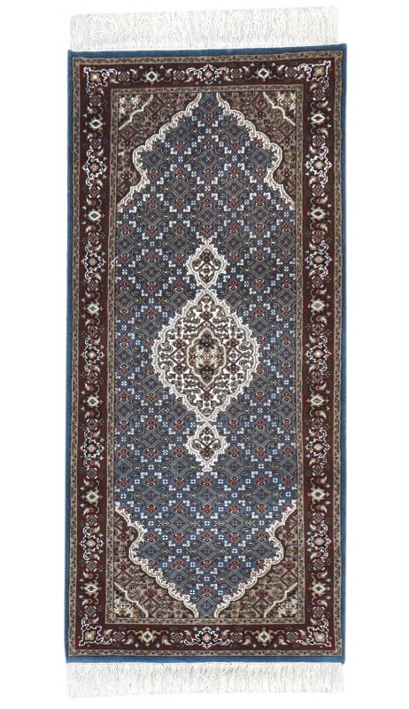 Traditional-Persian/Oriental Hand Knotted Wool Blue 3' x 6' Rug