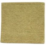 Modern Handloom Wool Gold 2' x 2' Rug