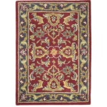Traditional-Persian/Oriental Hand Tufted Wool Red 2' x 3' Rug