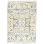 Traditional-Persian/Oriental Hand Knotted Wool Cream 2' x 3' Rug