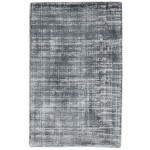 Modern Handloom Wool / Silk (Silkette) Charcoal 2' x 3' Rug