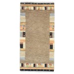 Traditional-Persian/Oriental Hand Knotted Wool Brown 2' x 5' Rug