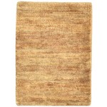 Modern Hand Knotted Jute Gold 2' x 3' Rug