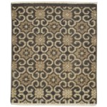 Traditional-Persian/Oriental Hand Knotted Wool Charcoal 3' x 2' Rug