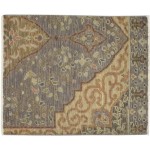 Traditional-Persian/Oriental Hand Knotted Wool Grey 3' x 3' Rug