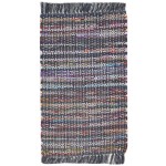 Modern Hand Woven Wool / Nylon Blend Black 2' x 3' Rug