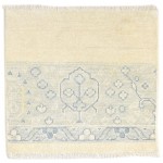 Traditional-Persian/Oriental Hand Knotted Wool Silk Blend Beige 2' x 2' Rug