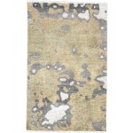 Modern Hand Knotted Wool Sage 3' x 5' Rug