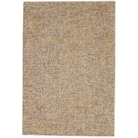 Modern Hand Tufted Wool Brown 2' x 3' Rug