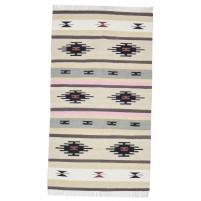 Traditional-Persian/Oriental Dhurrie Wool Sand 3' x 5' Rug