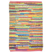 Modern Hand Woven Cotton Colorful 2' x 3' Rug