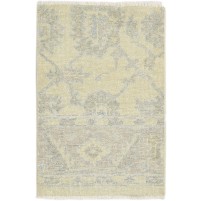 Traditional-Persian/Oriental Hand Knotted Wool Ivory 2' x 3' Rug