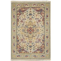 Traditional-Persian/Oriental-Persian/Oriental Hand Knotted Wool Oatmeal 2' x 3' Rug