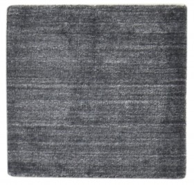 Modern Handloom Wool Charcoal 2' x 2' Rug