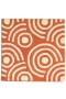 Modern Hand Tufted Wool Orange 2' x 2' Rug