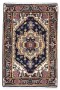 Traditional-Persian/Oriental Hand Knotted Wool Black 2' x 3' Rug