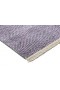Modern Hand Knotted Wool / Silk (Silkette) Purple 2' x 3' Rug