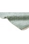 Modern Hand Knotted Wool / Silk (Silkette) Green 2' x 3' Rug