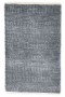 Modern Hand Knotted Wool / Silk (Silkette) Dark Grey 2' x 3' Rug