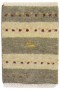 Traditional-Persian/Oriental Hand Knotted Wool Grey 1' x 2' Rug
