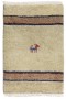 Traditional-Persian/Oriental Hand Knotted Wool Sand 1' x 2' Rug