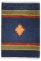 Traditional-Persian/Oriental Hand Knotted Wool Blue 1' x 2' Rug