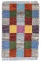 Traditional-Persian/Oriental Hand Knotted Wool Multi Color 1' x 2' Rug