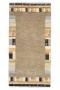 Traditional-Persian/Oriental Hand Knotted Wool Brown 2' x 5' Rug