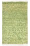 Modern Jacquard Loom Silk Green 2' x 4' Rug
