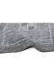 Modern Handloom Wool Silk Blend Grey 1' x 2' Rug