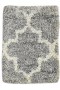 Shag Hand Knotted Wool Charcoal 1' x 2' Rug