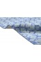 Modern Hand Knotted Wool / Silk (Silkette) Blue 8' x 10' Rug